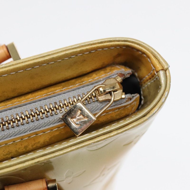 Louis Vuitton Monogram Vernis Houston Hand Bag Gris M91053  th5274 - Image 10