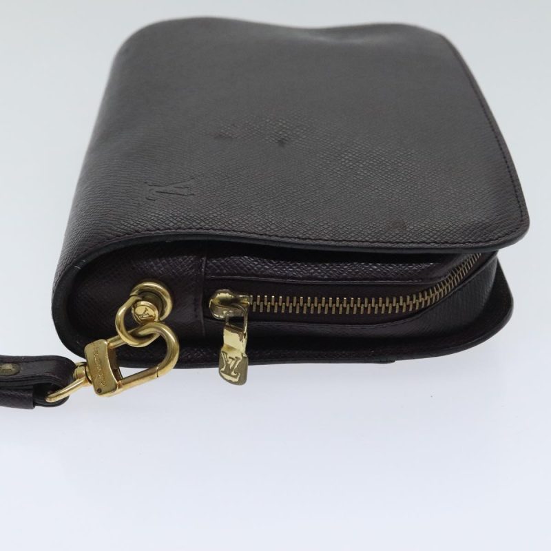 Louis Vuitton Taiga Baikal Clutch Bag Acajou M30186  th5329 - Image 3