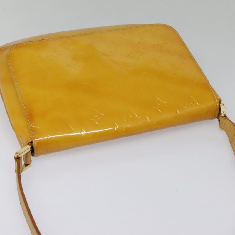 Louis Vuitton Monogram Vernis Thompson Street Bag Lime Yellow M91071 Auth th5330 - Image 6