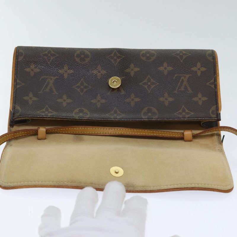 Louis Vuitton Monogram Pochette Twin GM Shoulder Bag M51852  th5347 - Image 10