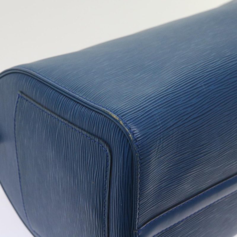 Louis Vuitton Epi Speedy 35 Hand Bag Toledo Blue M42995  uy136 - Image 8