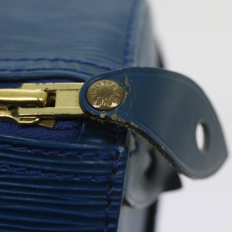 Louis Vuitton Epi Speedy 35 Hand Bag Toledo Blue M42995  uy136 - Image 9