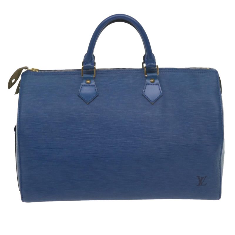 Louis Vuitton Epi Speedy 35 Hand Bag Toledo Blue M42995  uy136 - Image 2