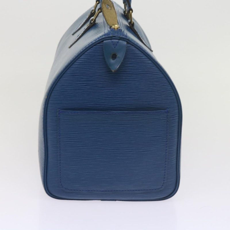 Louis Vuitton Epi Speedy 35 Hand Bag Toledo Blue M42995  uy136 - Image 3