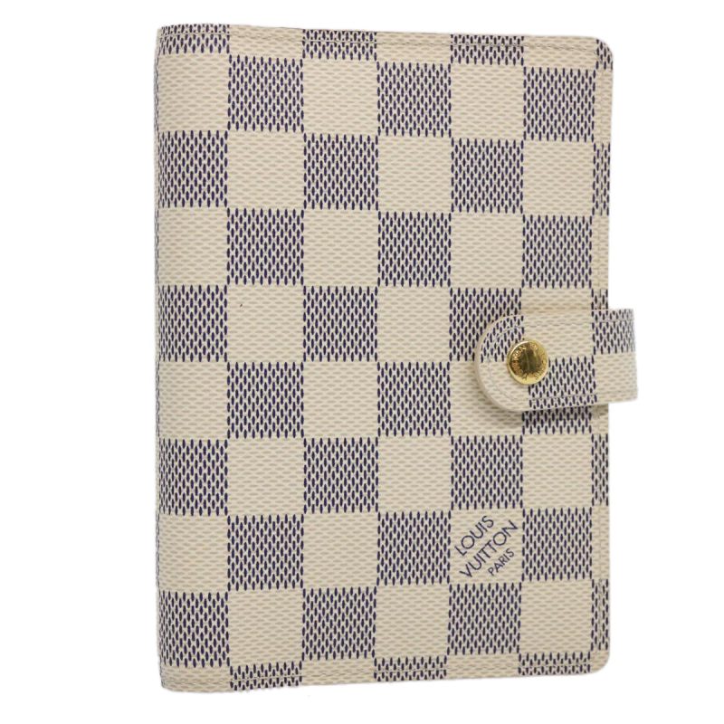 Louis Vuitton Damier Azur Agenda PM Day Planner Cover R20706  uy153
