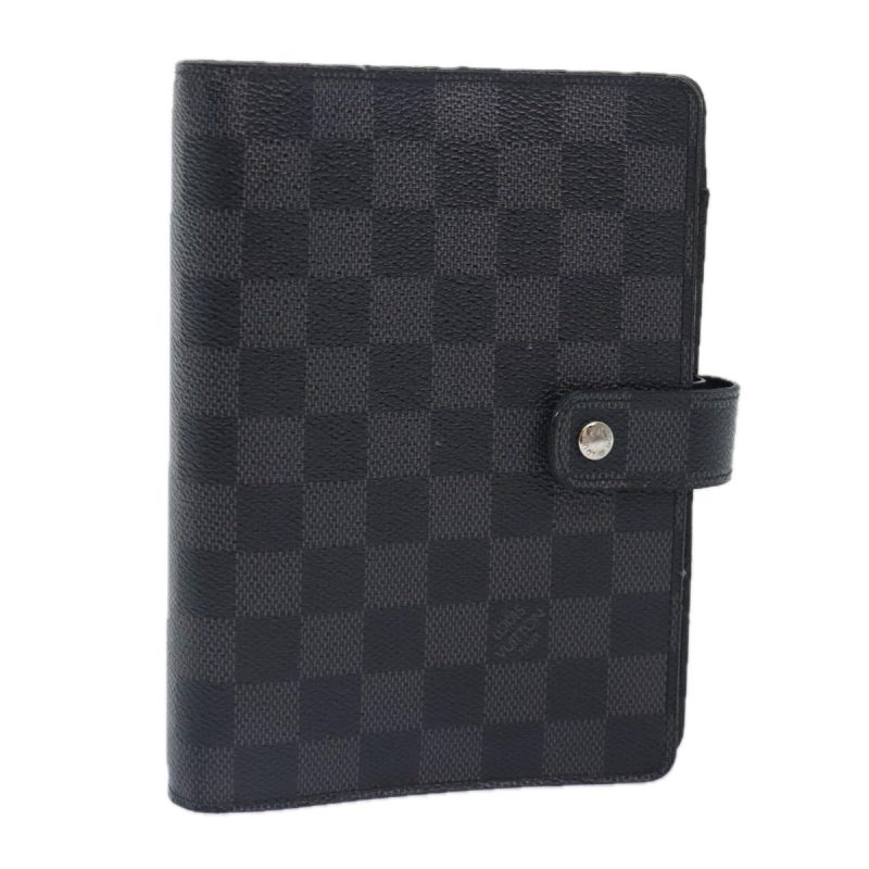 Louis Vuitton Damier Graphite Agenda MM Day Planner Cover R20242  yb690
