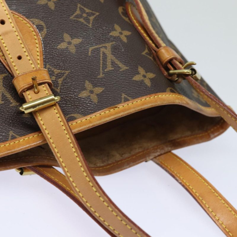 Louis Vuitton Monogram Bucket PM Shoulder Bag M42238  yk13346 - Image 7