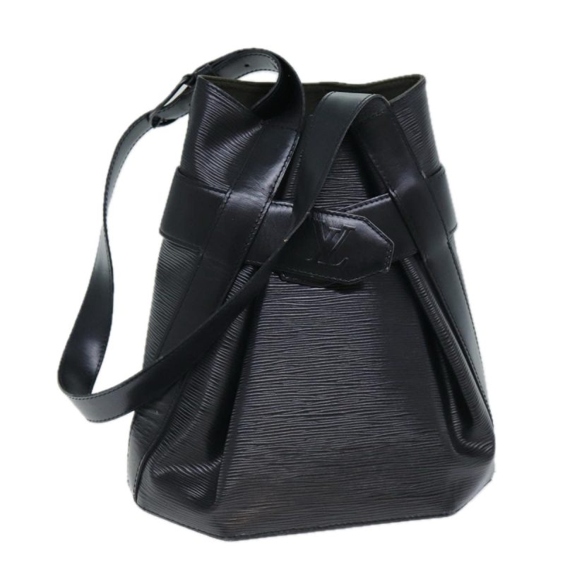 Louis Vuitton Epi Sac Depaule PM Shoulder Bag Black M80157  yk13375