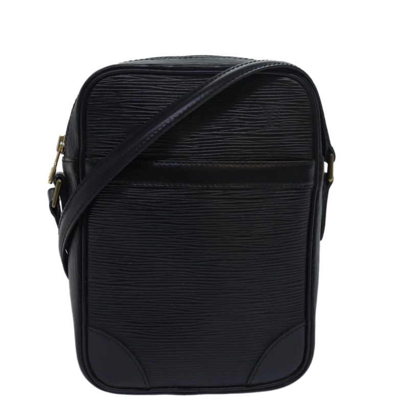 Louis Vuitton Epi Danube Shoulder Bag Black M45632  yk13384