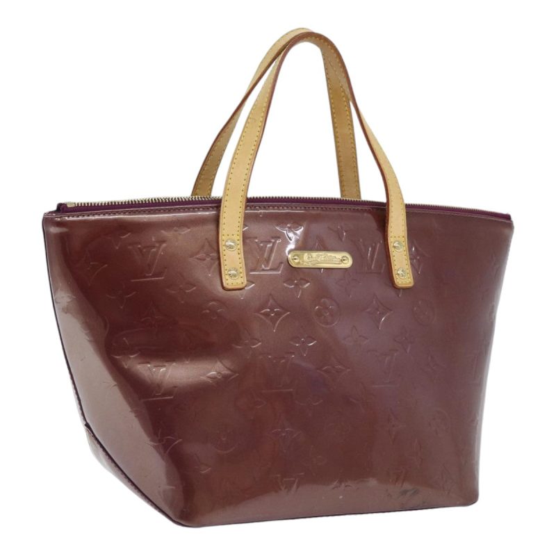 Louis Vuitton Monogram Vernis Bellevue PM Hand Bag Amarante M93585 Auth yk14474