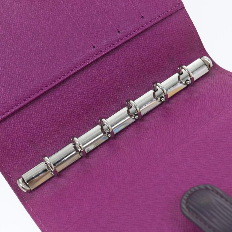 Louis Vuitton Epi Agenda PM Day Planner Cover Purple Cassis R2005K Auth yk14496 - Image 10