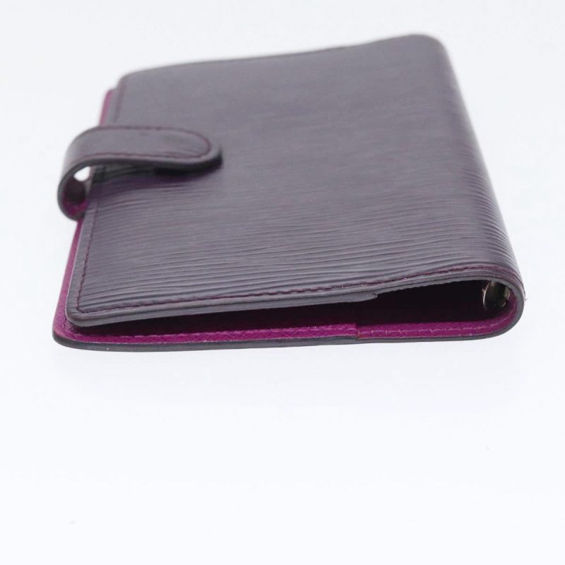 Louis Vuitton Epi Agenda PM Day Planner Cover Purple Cassis R2005K Auth yk14496 - Image 5