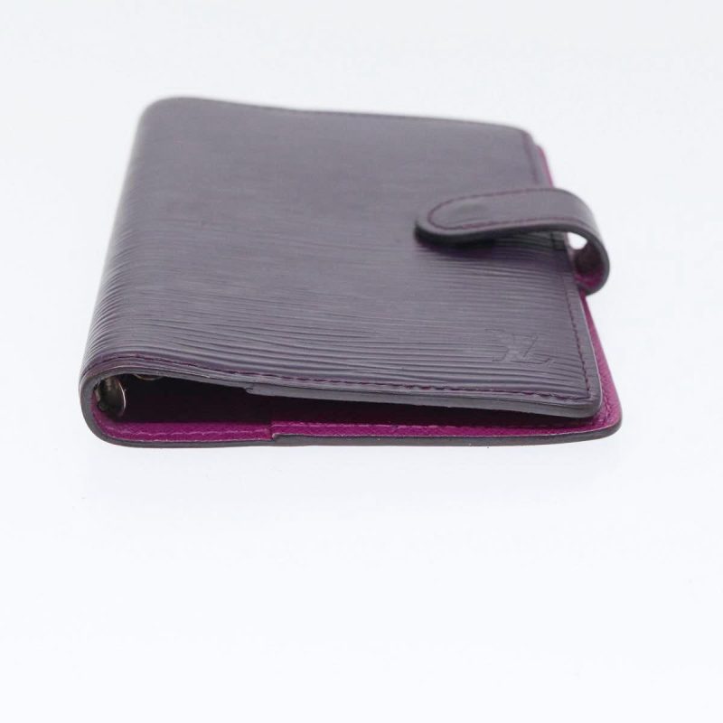 Louis Vuitton Epi Agenda PM Day Planner Cover Purple Cassis R2005K Auth yk14496 - Image 6