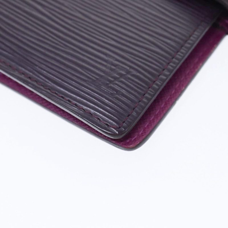 Louis Vuitton Epi Agenda PM Day Planner Cover Purple Cassis R2005K Auth yk14496 - Image 7