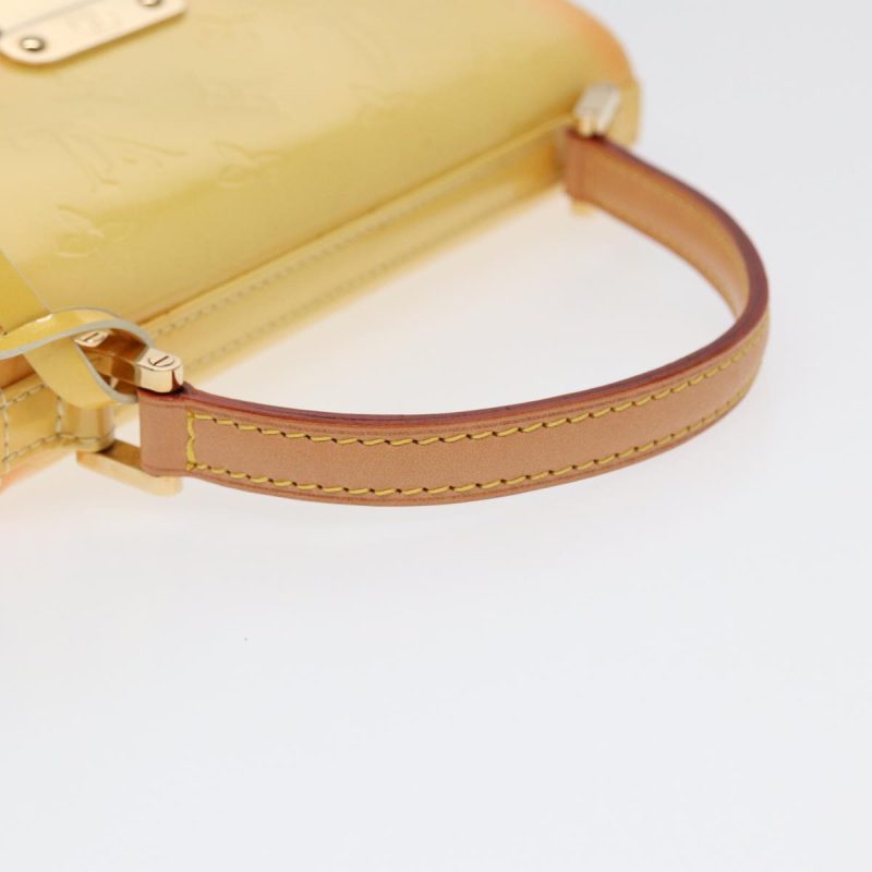 Louis Vuitton Monogram Vernis Spring Street Bag Lime Yellow M91068 Auth yk14536 - Image 7
