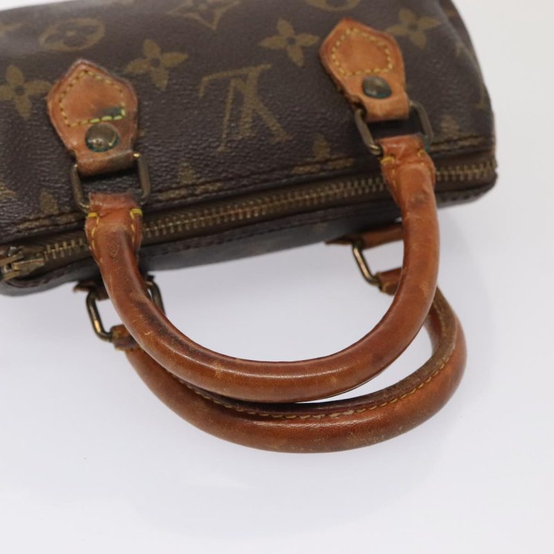 Louis Vuitton Monogram Mini Speedy Hand Bag Vintage M41534  yk14565 - Image 7