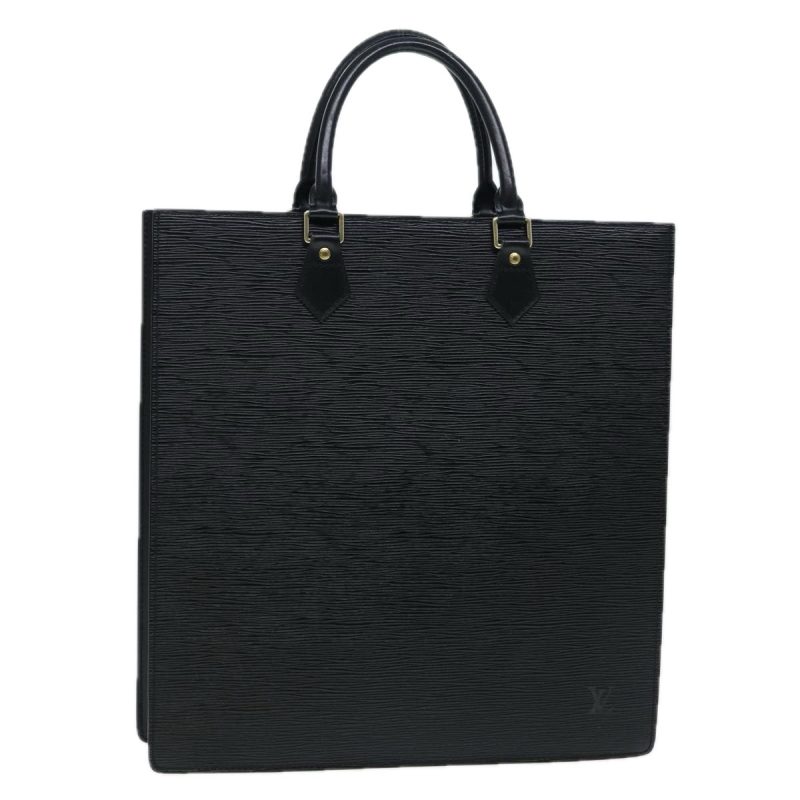 Louis Vuitton Epi Sac Plat Hand Bag Black M59082  yk14625