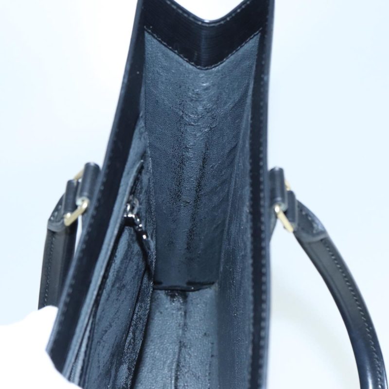 Louis Vuitton Epi Sac Plat Hand Bag Black M59082  yk14625 - Image 6