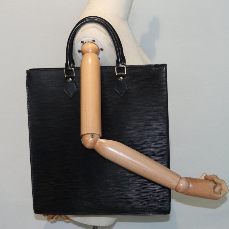 Louis Vuitton Epi Sac Plat Hand Bag Black M59082  yk14625 - Image 8