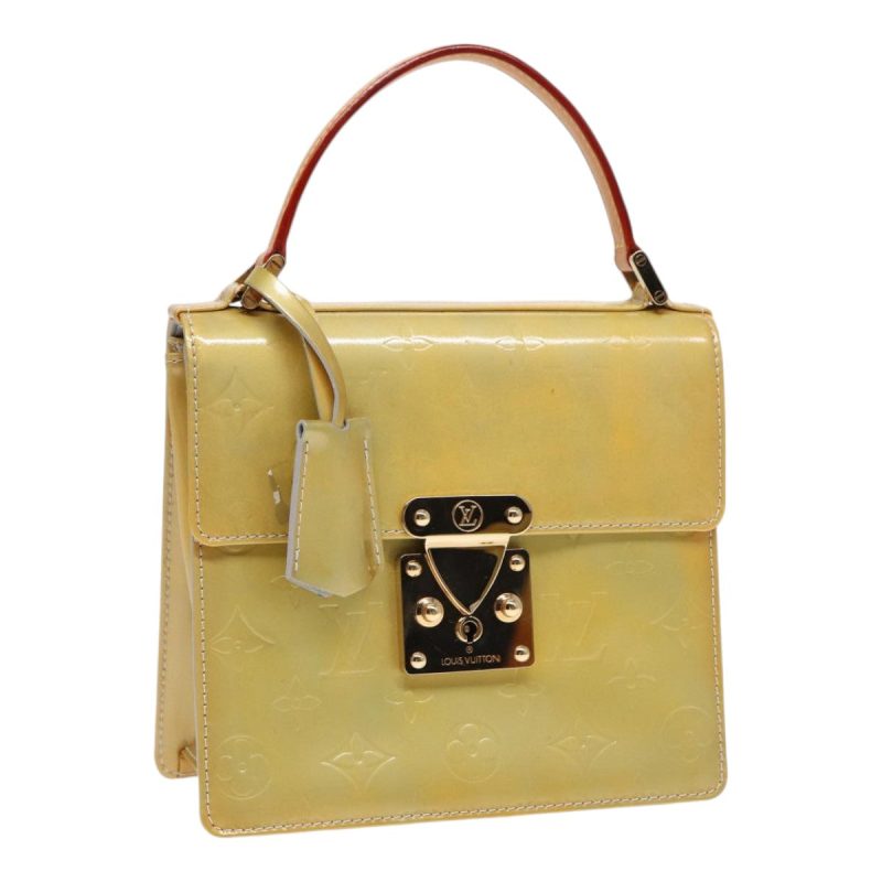 Louis Vuitton Monogram Vernis Spring Street Hand Bag Gris M91029  yk14630