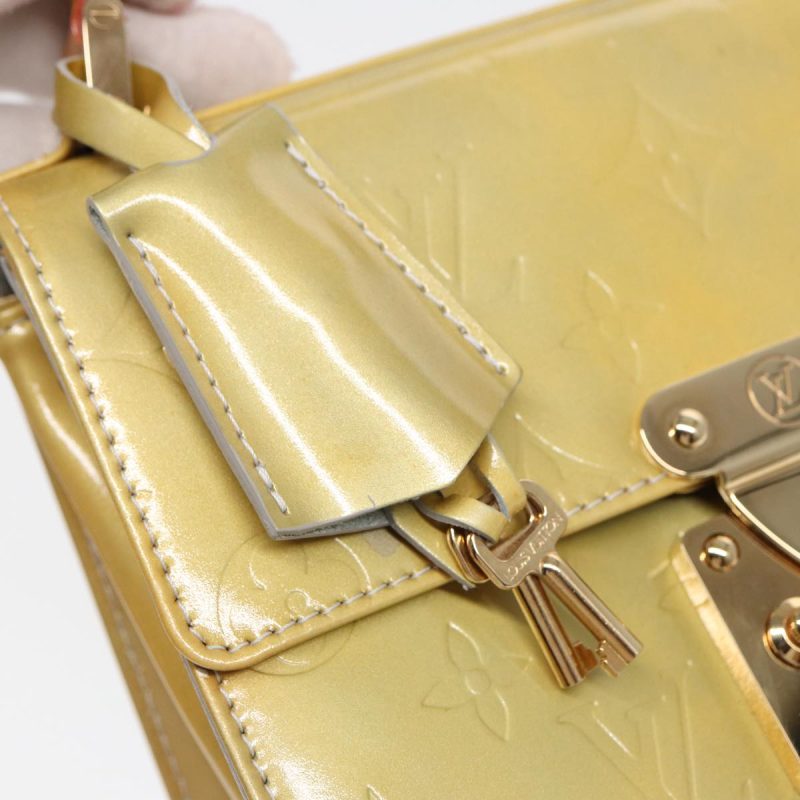 Louis Vuitton Monogram Vernis Spring Street Hand Bag Gris M91029  yk14630 - Image 9