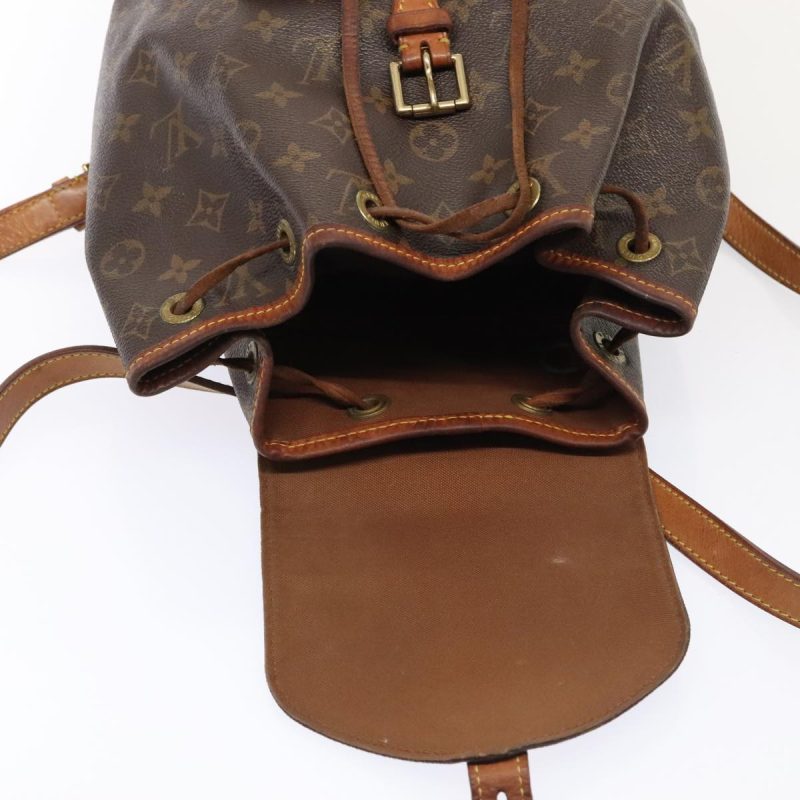 Louis Vuitton Monogram Montsouris MM Backpack M51136  yk14664 - Image 10