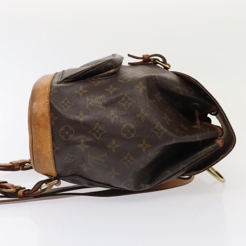 Louis Vuitton Monogram Montsouris MM Backpack M51136  yk14664 - Image 3