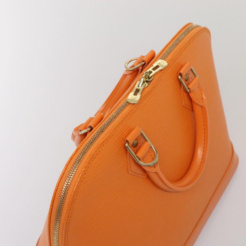 Louis Vuitton Epi Alma Hand Bag Orange Mandarin M5214H  yk14740 - Image 6