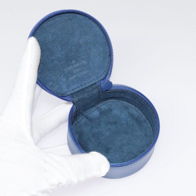 Louis Vuitton Epi Ecrin Bijou 8 Jewelry Box Blue M48215  yk14771 - Image 9
