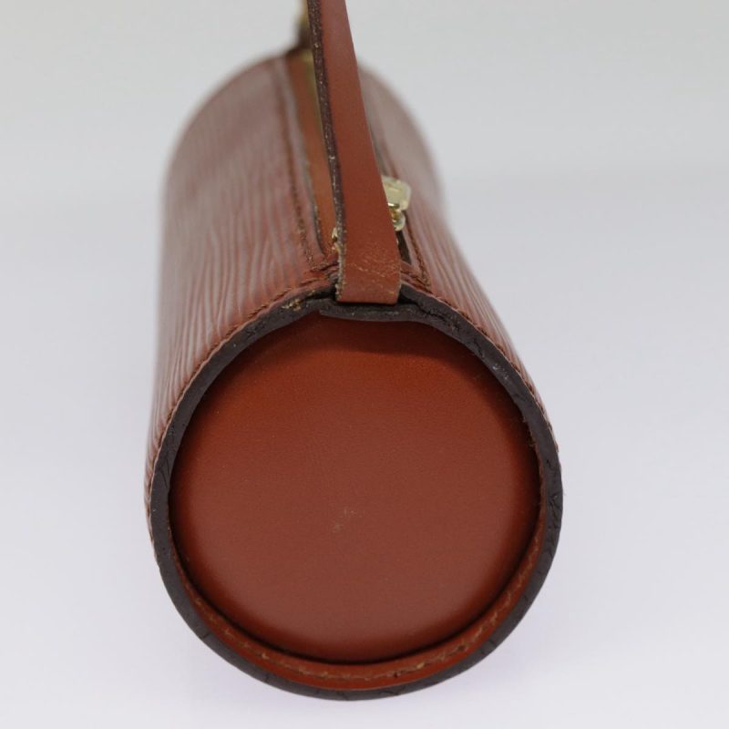 Louis Vuitton Epi Soufflot Pouch Brown  yk14808 - Image 4