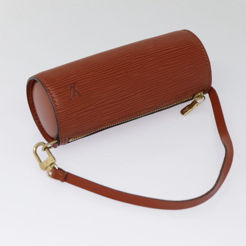 Louis Vuitton Epi Soufflot Pouch Brown  yk14808 - Image 6