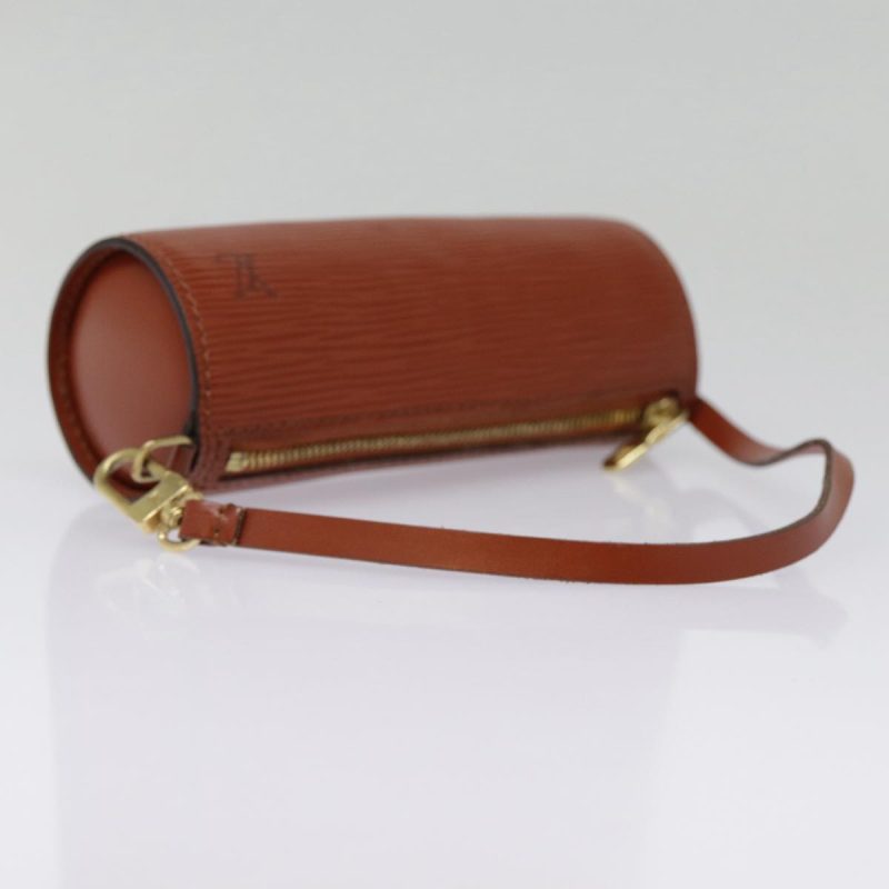 Louis Vuitton Epi Soufflot Pouch Brown  yk14808 - Image 7