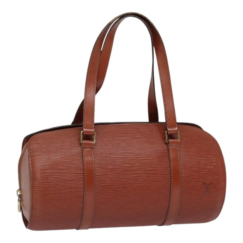 Louis Vuitton Epi Soufflot Hand Bag Brown M52223  yk14809
