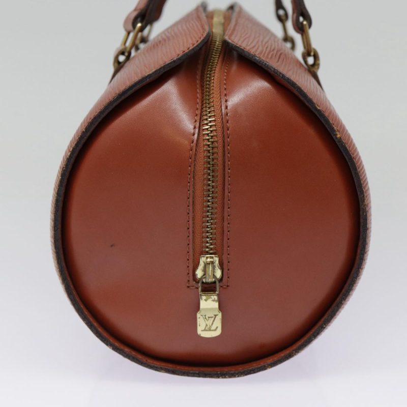 Louis Vuitton Epi Soufflot Hand Bag Brown M52223  yk14809 - Image 4