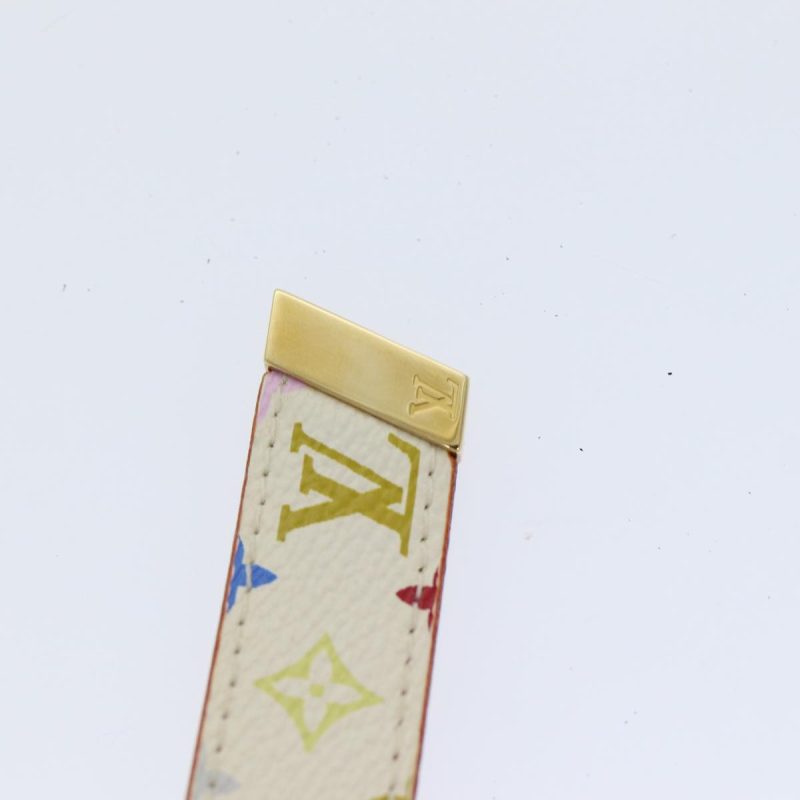 Louis Vuitton Monogram Multicolor Ceinture Carre Belt White M9272W Auth yk14842 - Image 9