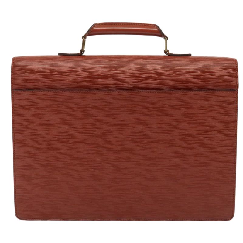 Louis Vuitton Epi Serviette Ambassador Business Bag Brown M54413  yk14843 - Image 2