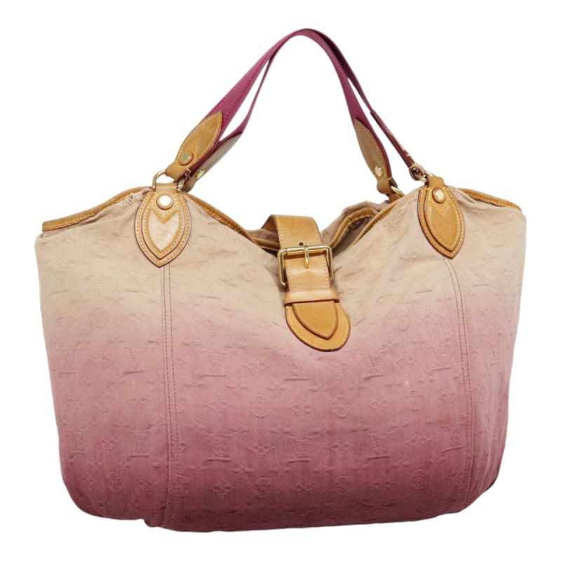 Louis Vuitton Monogram Denim Sun Beam Tote Bag Pink M40415  yk14907