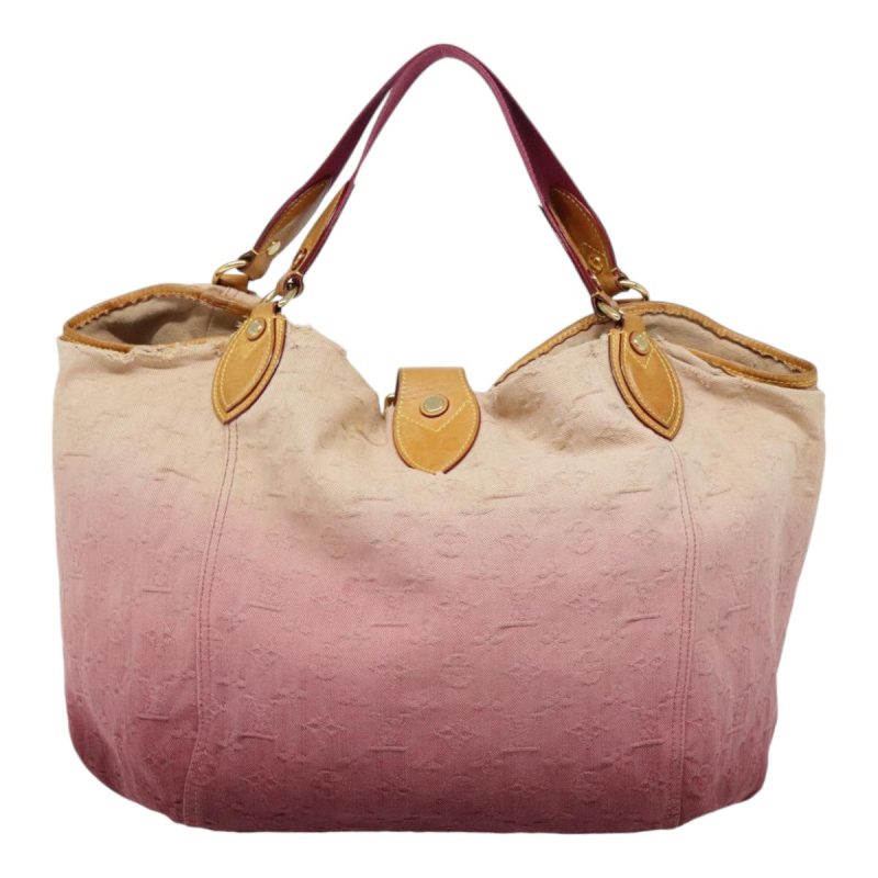 Louis Vuitton Monogram Denim Sun Beam Tote Bag Pink M40415  yk14907 - Image 3