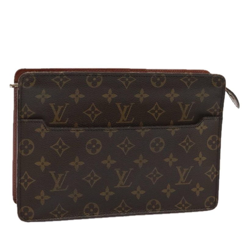Louis Vuitton Monogram Pochette Homme Clutch Bag M51795  yk14917