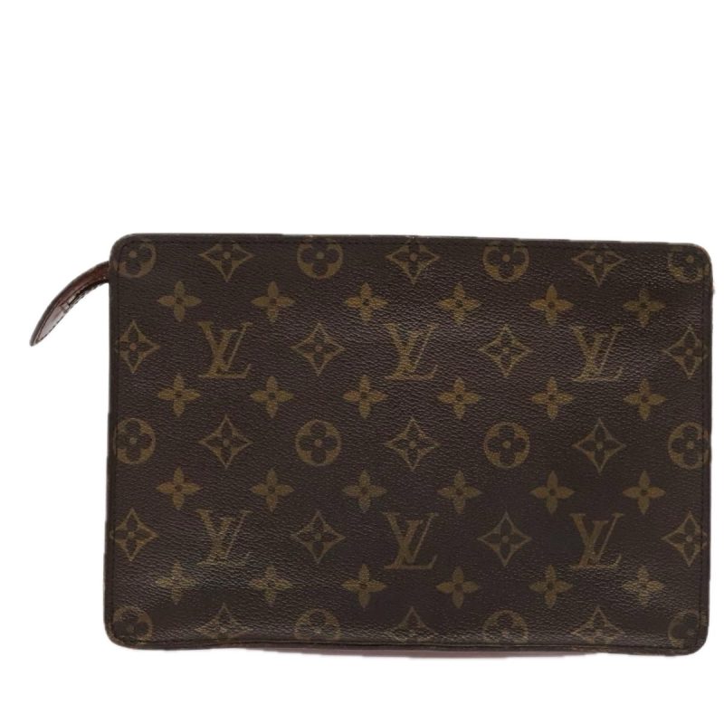 Louis Vuitton Monogram Pochette Homme Clutch Bag M51795  yk14917 - Image 2