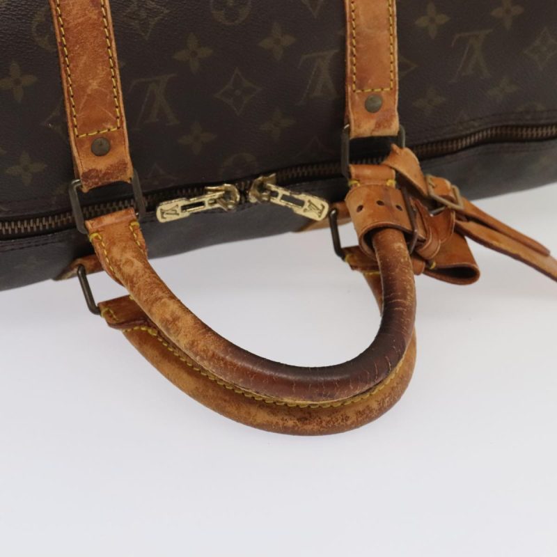Louis Vuitton Monogram Keepall Bandouliere 50 Boston Bag M41416  yk14940 - Image 7