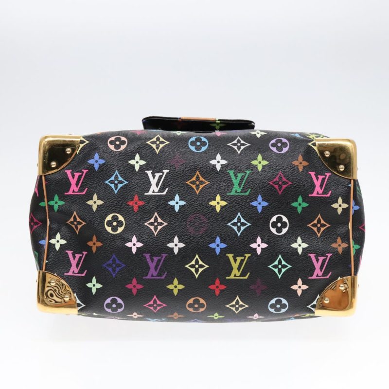 Louis Vuitton Monogram Multicolor Speedy 30 Hand Bag Black M92642 Auth yk14959A - Image 5