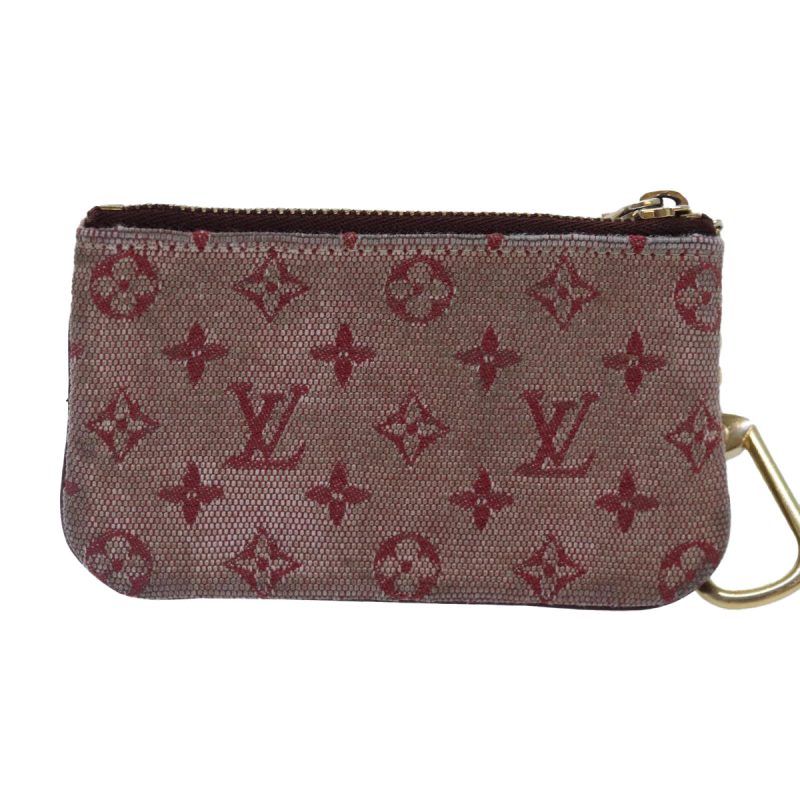 Louis Vuitton Monogram Mini Pochette Cles Coin Purse Red M92238  yk15091 - Image 2
