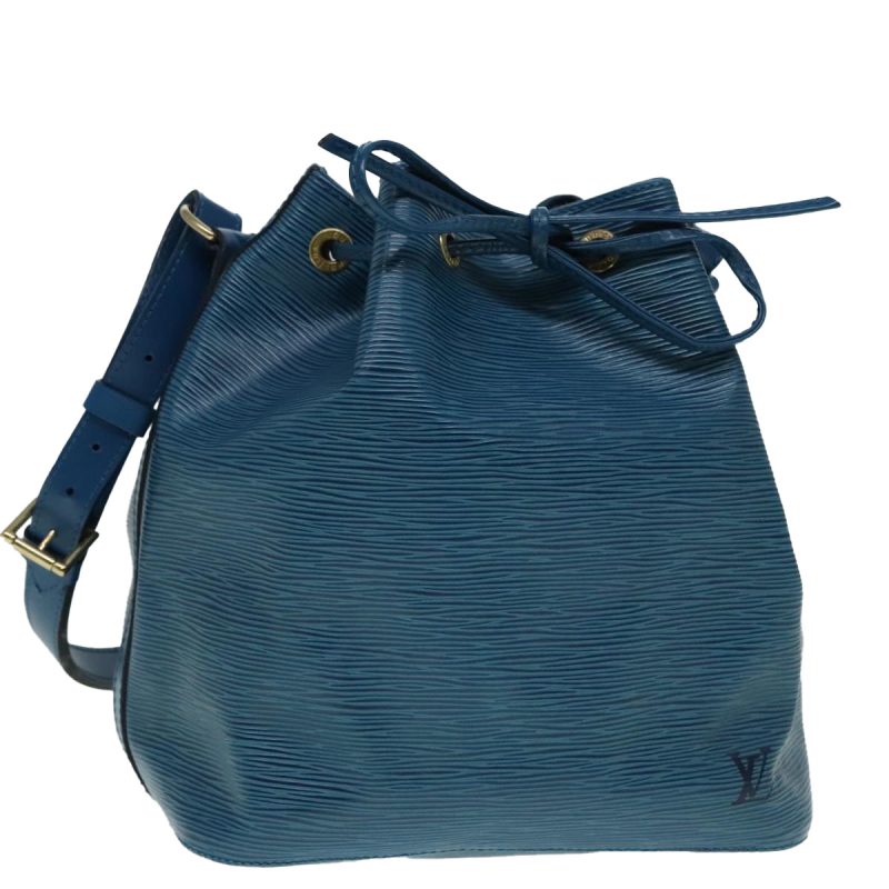 Louis Vuitton Epi Petit Noe Shoulder Bag Blue M44105  yk15255