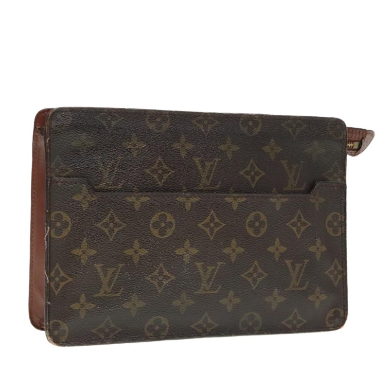 Louis Vuitton Monogram Pochette Homme Clutch Bag M51795  yk15330