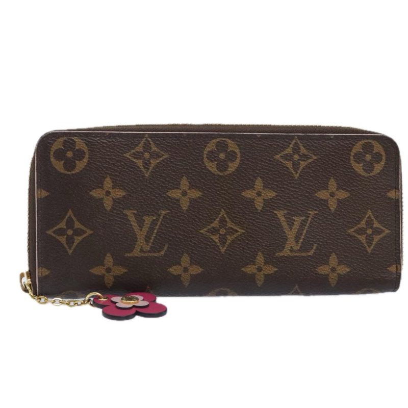 Louis Vuitton Monogram Portefeuille Clemence Long Wallet M68314  yk15364