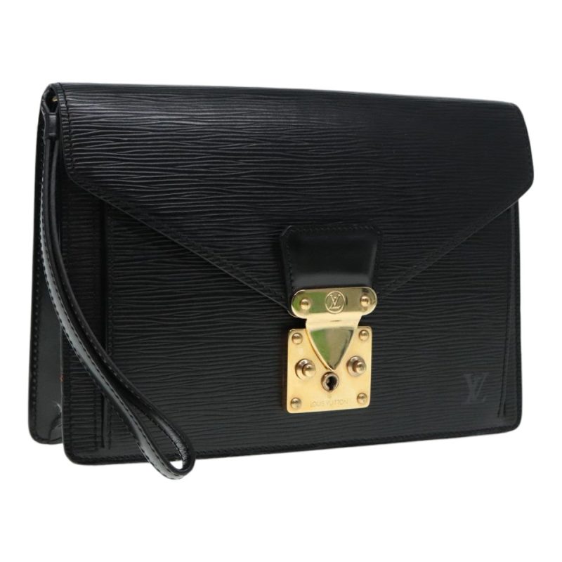 Louis Vuitton Epi Serie Dragonne Hand Bag Black Noir M52612  yk15366