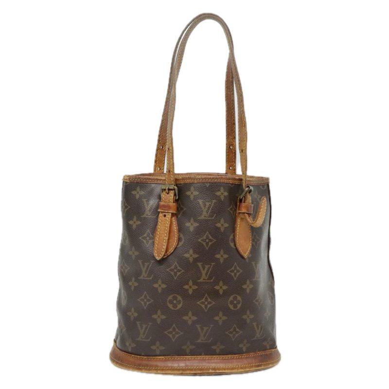 Louis Vuitton Monogram Bucket PM Shoulder Bag Vintage M42238  yk15373