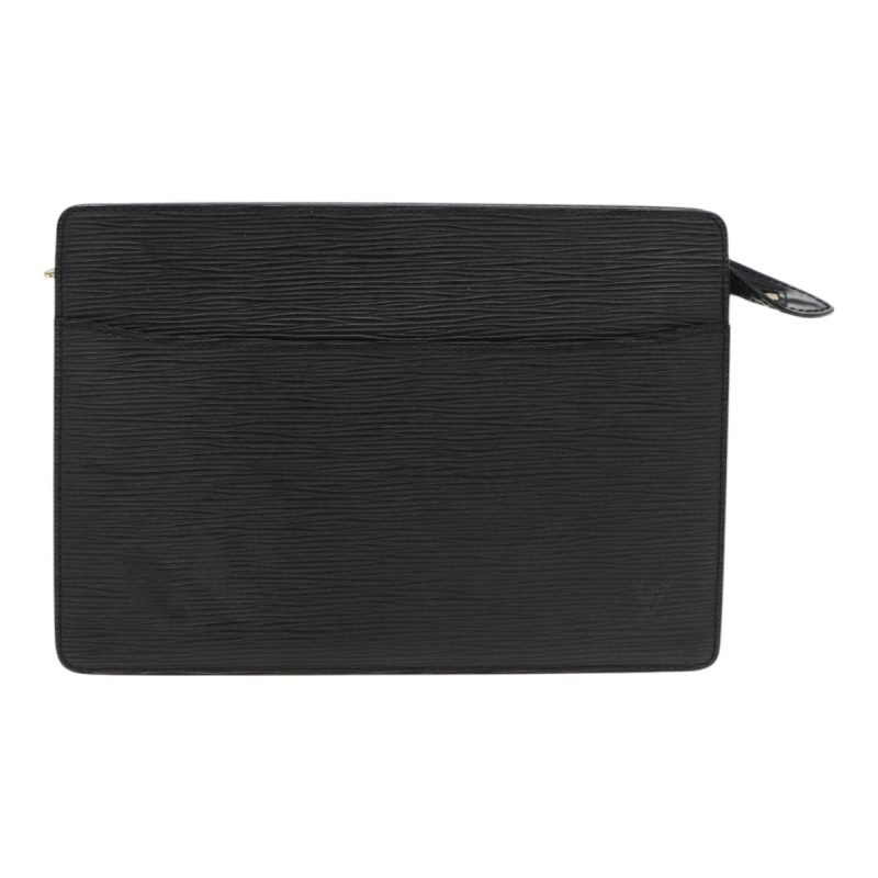 Louis Vuitton Epi Pochette Homme Clutch Bag Black Noir M52522  yk15422 - Image 2