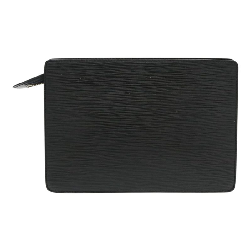 Louis Vuitton Epi Pochette Homme Clutch Bag Black Noir M52522  yk15422 - Image 3